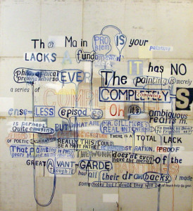 Graham Gillmore, 8 1/2, 2002, cm 173 x 157, acrilico su carta intelata